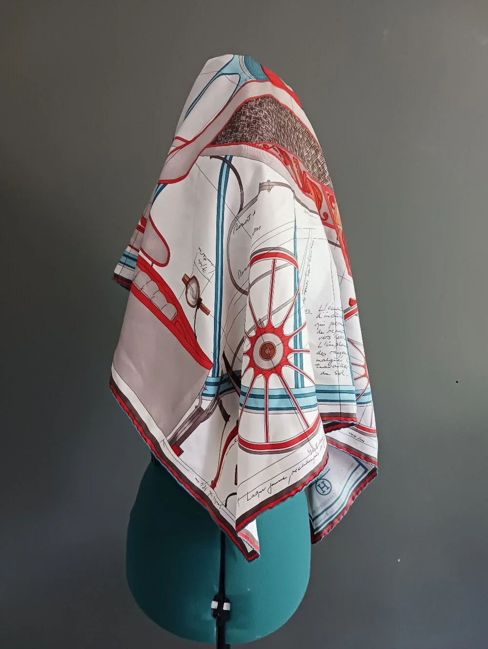 Hermes Project Voture 90 Silk Scarf 35" - Picture 7 of 15